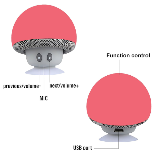 Altavoz Bluetooth con Forma de Seta